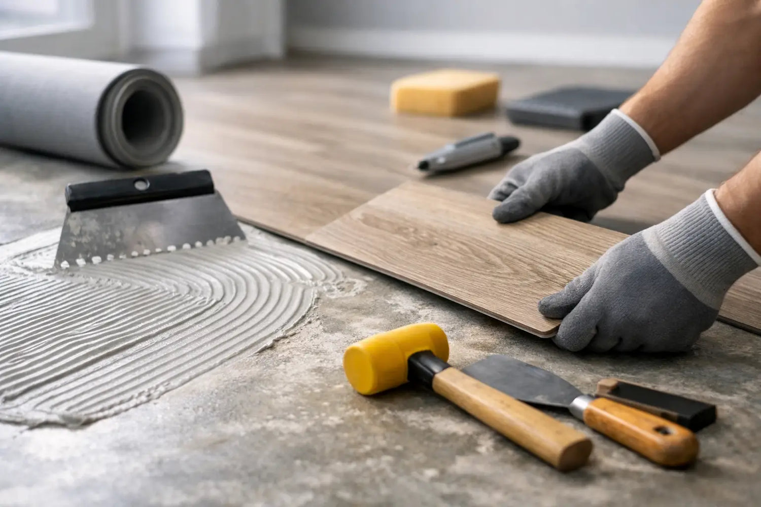Gids voor plak PVC voorbereiding