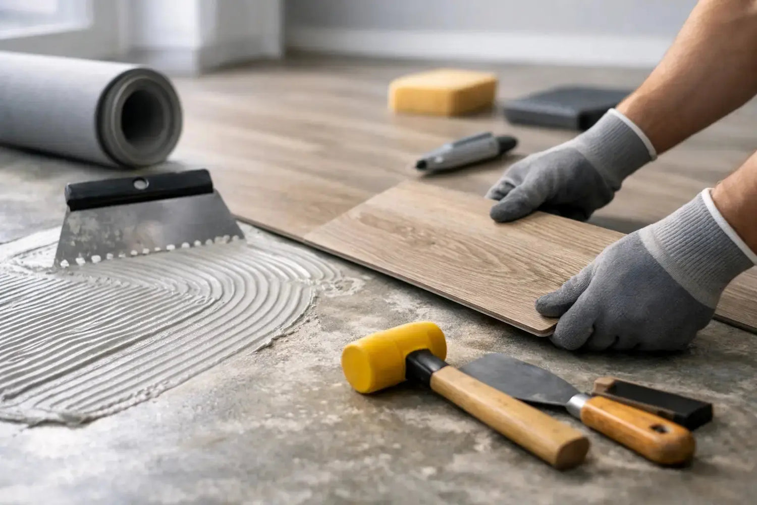 Gids voor plak PVC voorbereiding