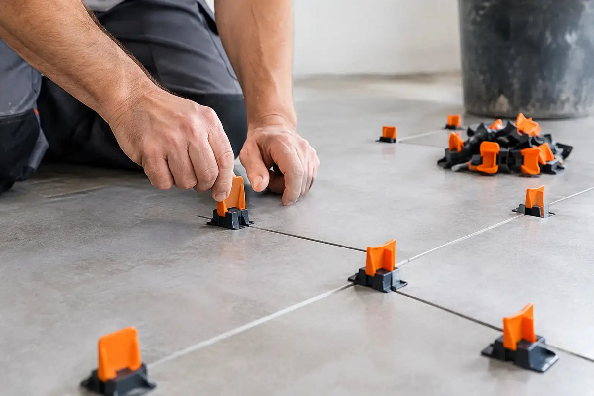 Tegelvloer leggen met levellingclips in 7 stappen