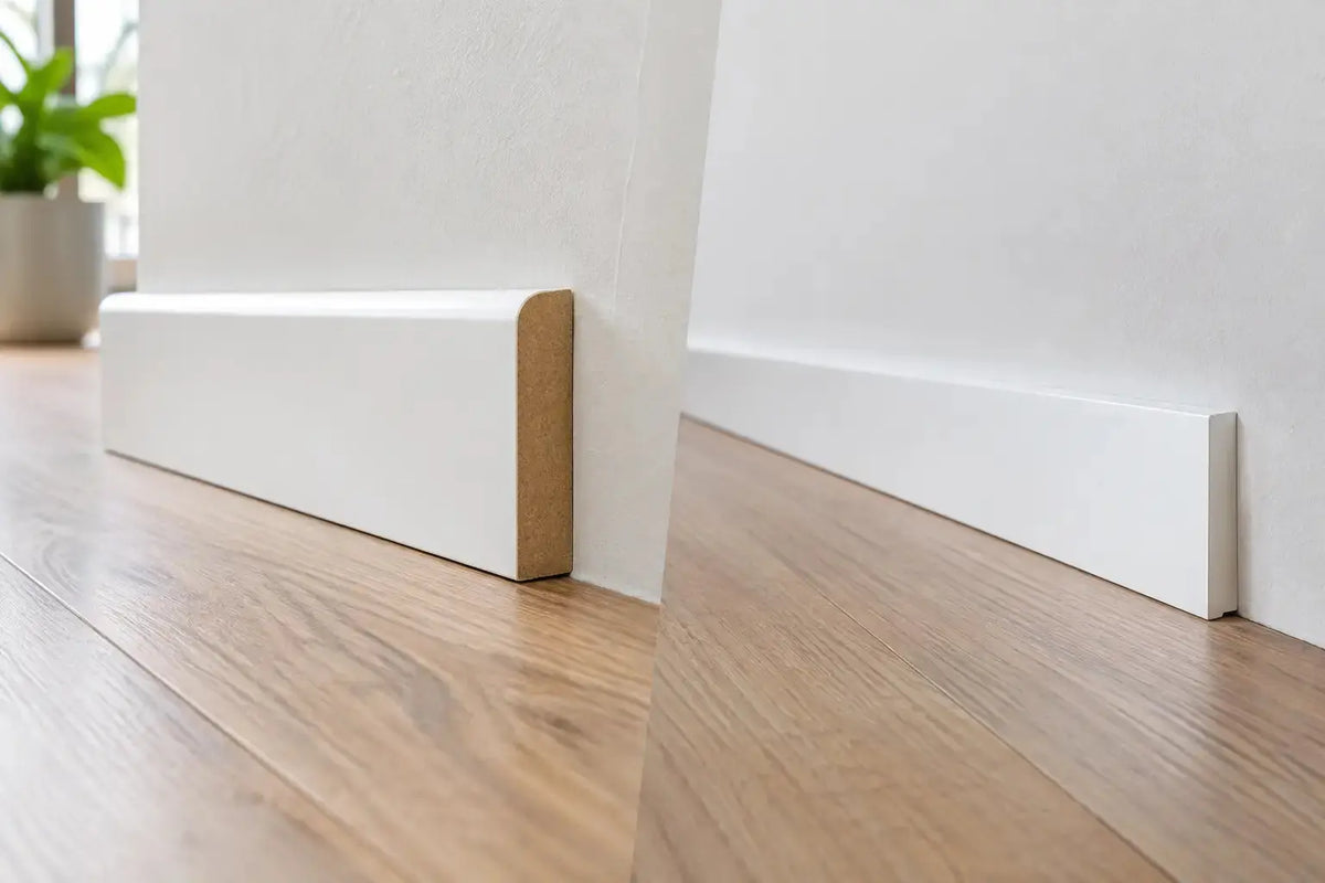 MDF plint versus plakplint: wat kiest u?