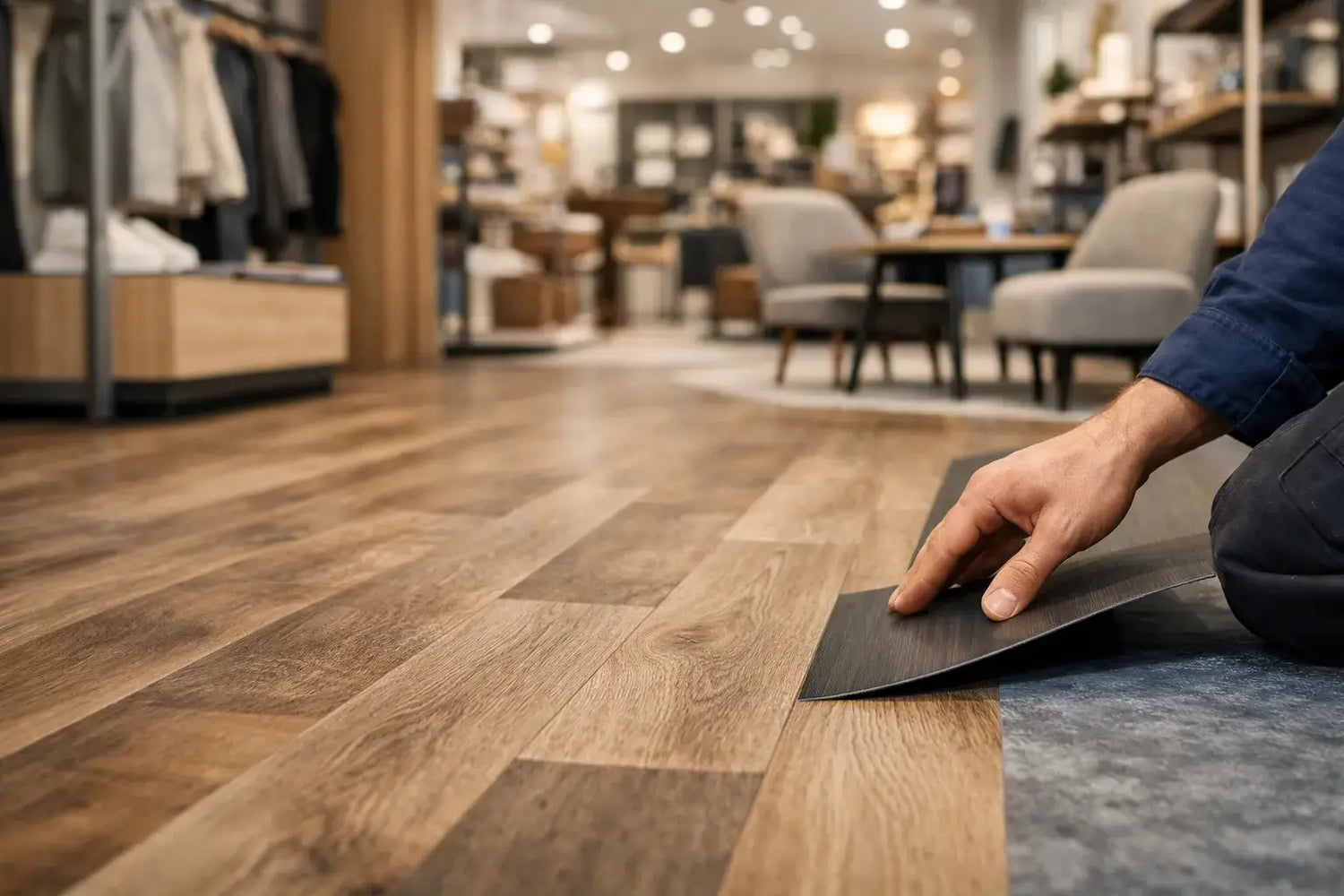 Plak PVC voor winkelvloer: slim of niet?