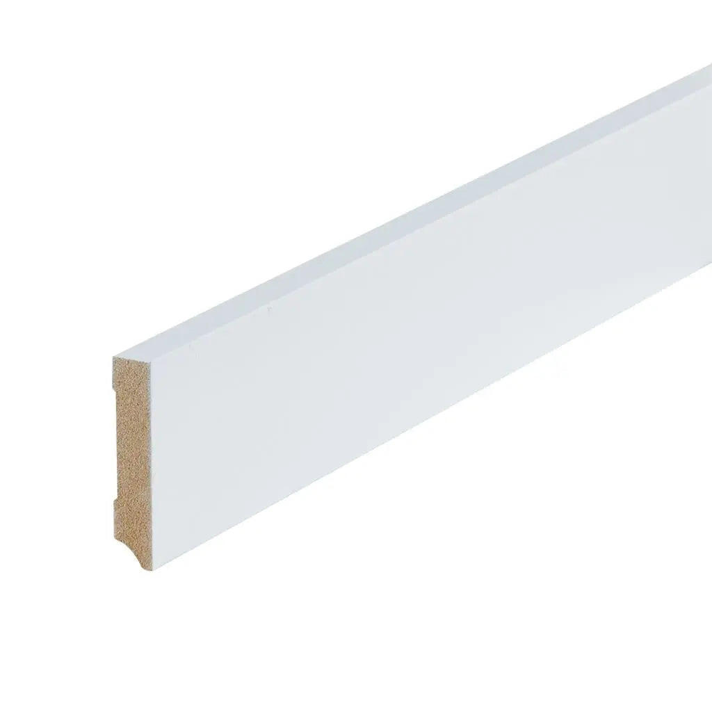 Wit gelakte plint Strak RAL 9010 70x15x2400 mm