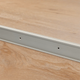 Trapneusprofiel PVC RVS 14x43mm 3m