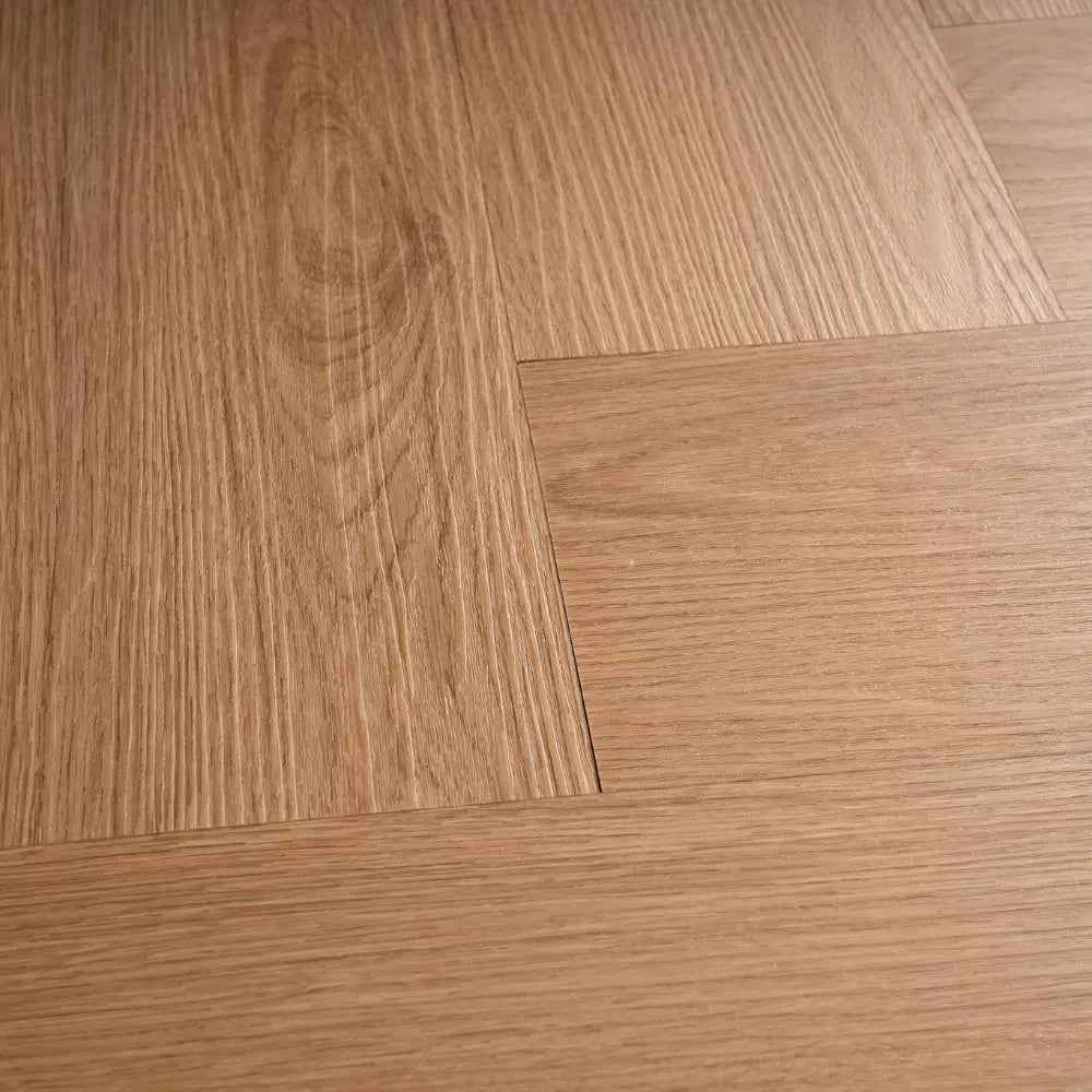 Staal - Pure Visgraat Natural Plak PVC - Staal / Sample