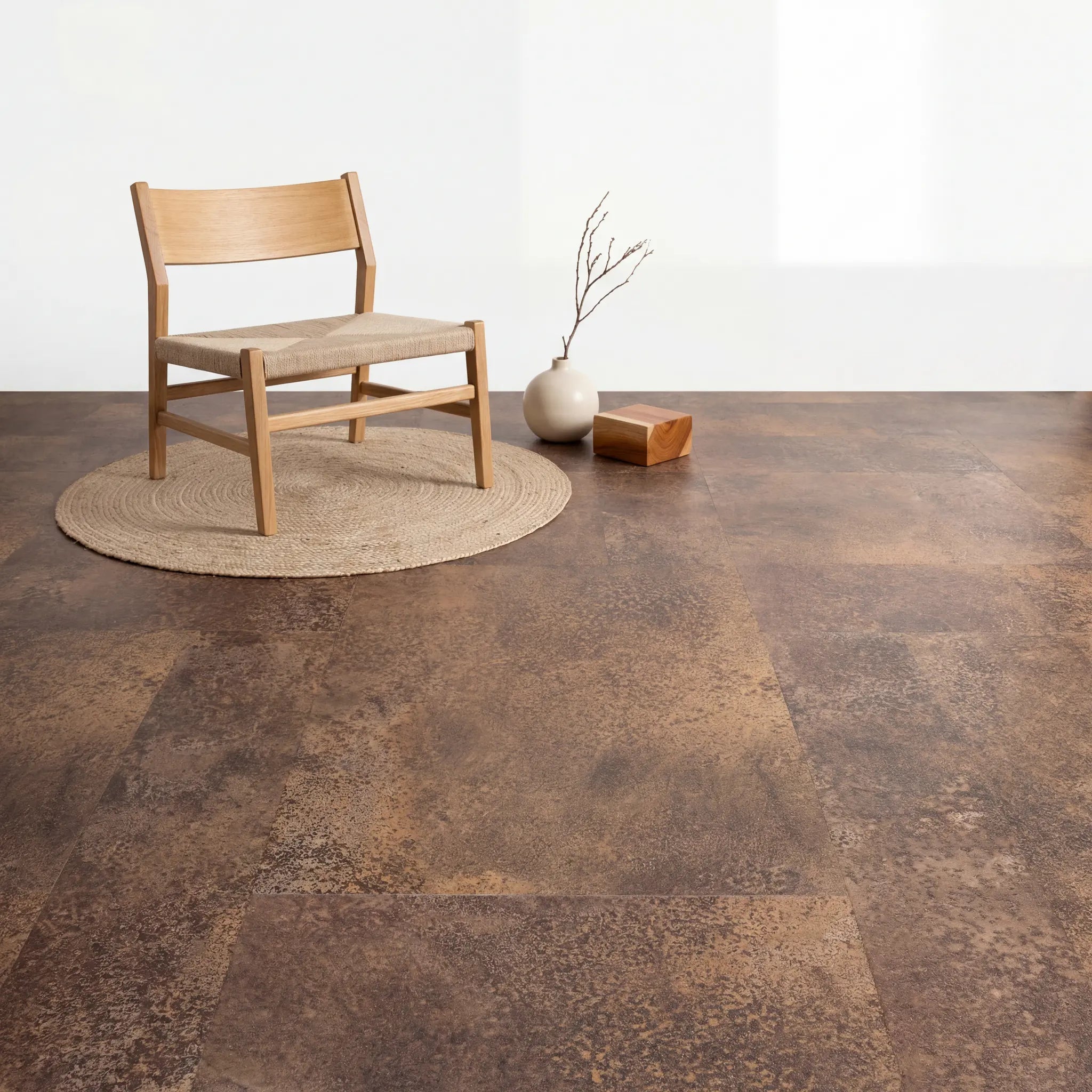 Scandinavisch interieur Aura Terrena Aes plak pvc vloer