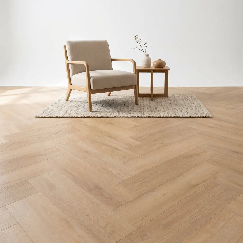 Madera Visgraat Beige Plak PVC yarenza