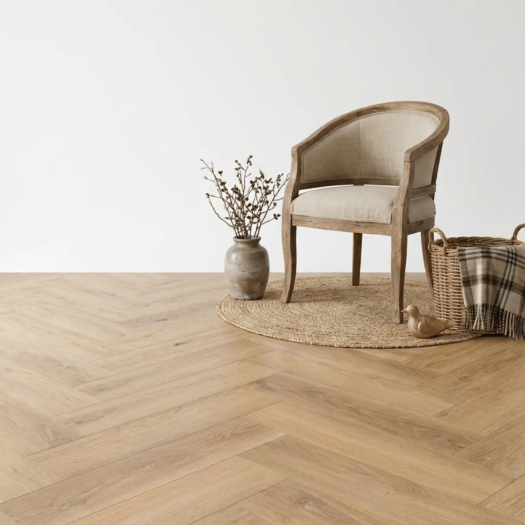 Madera Visgraat Natural Plak PVC yarenza