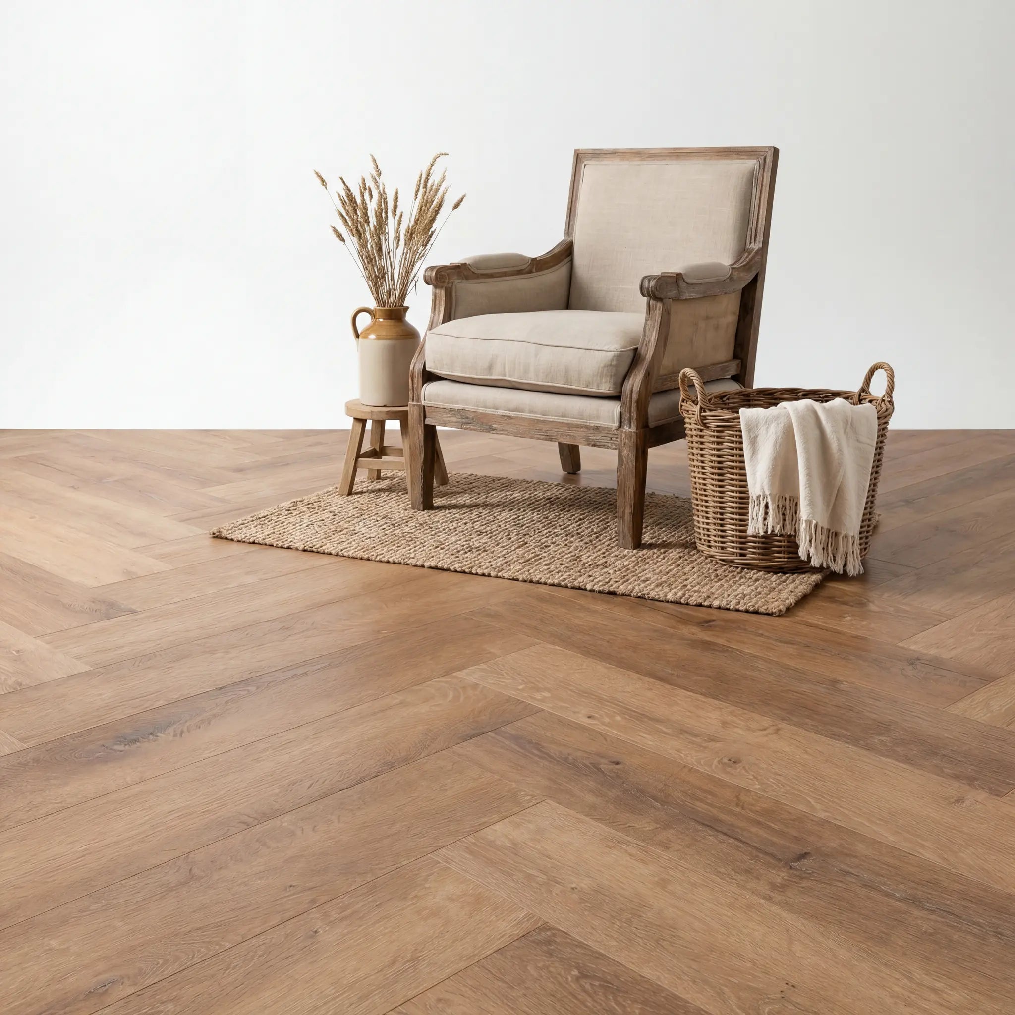 Lux Tenebrae Visgraat Warm Oak Plak PVC yarenza