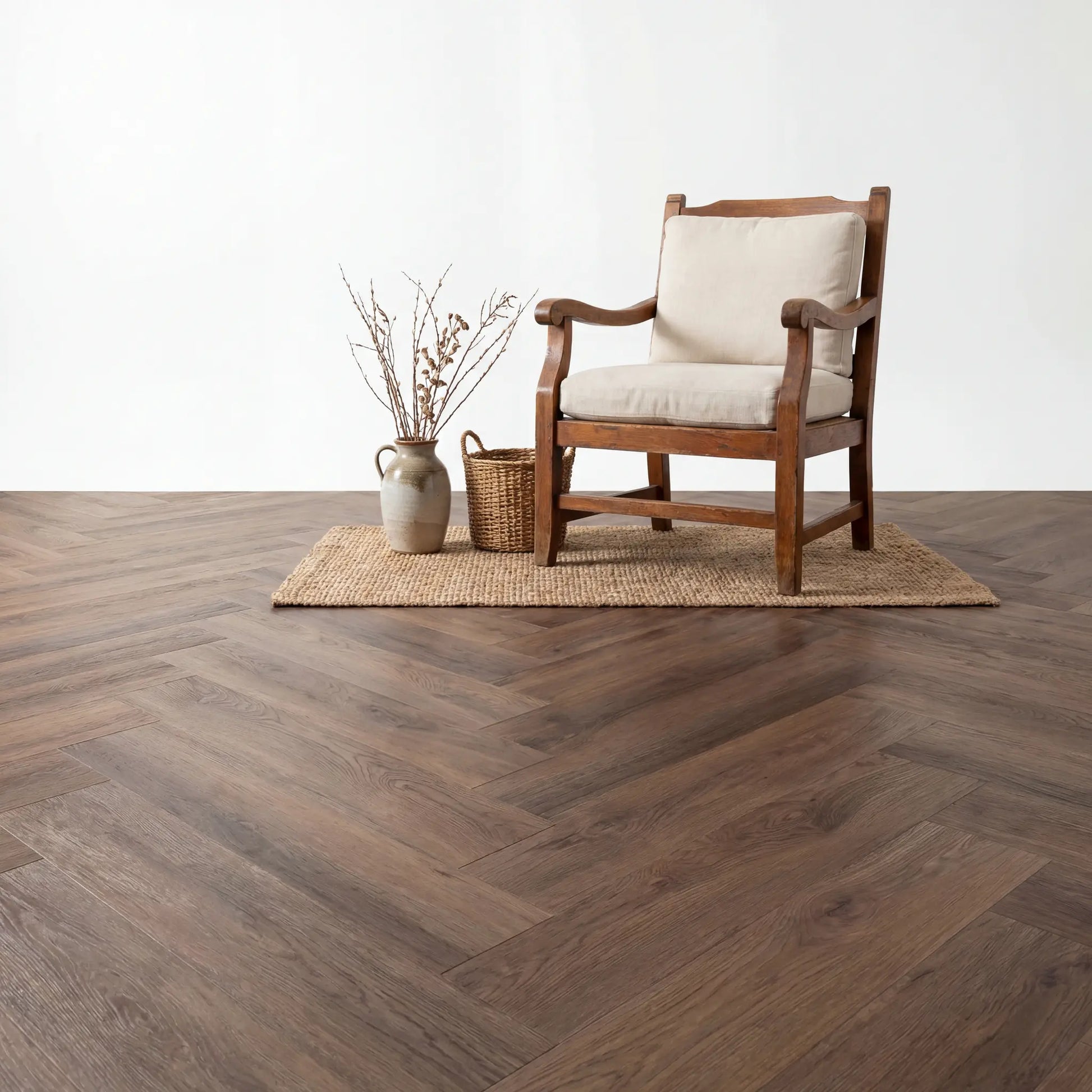 Altessa Visgraat Brown Plak PVC yarenza