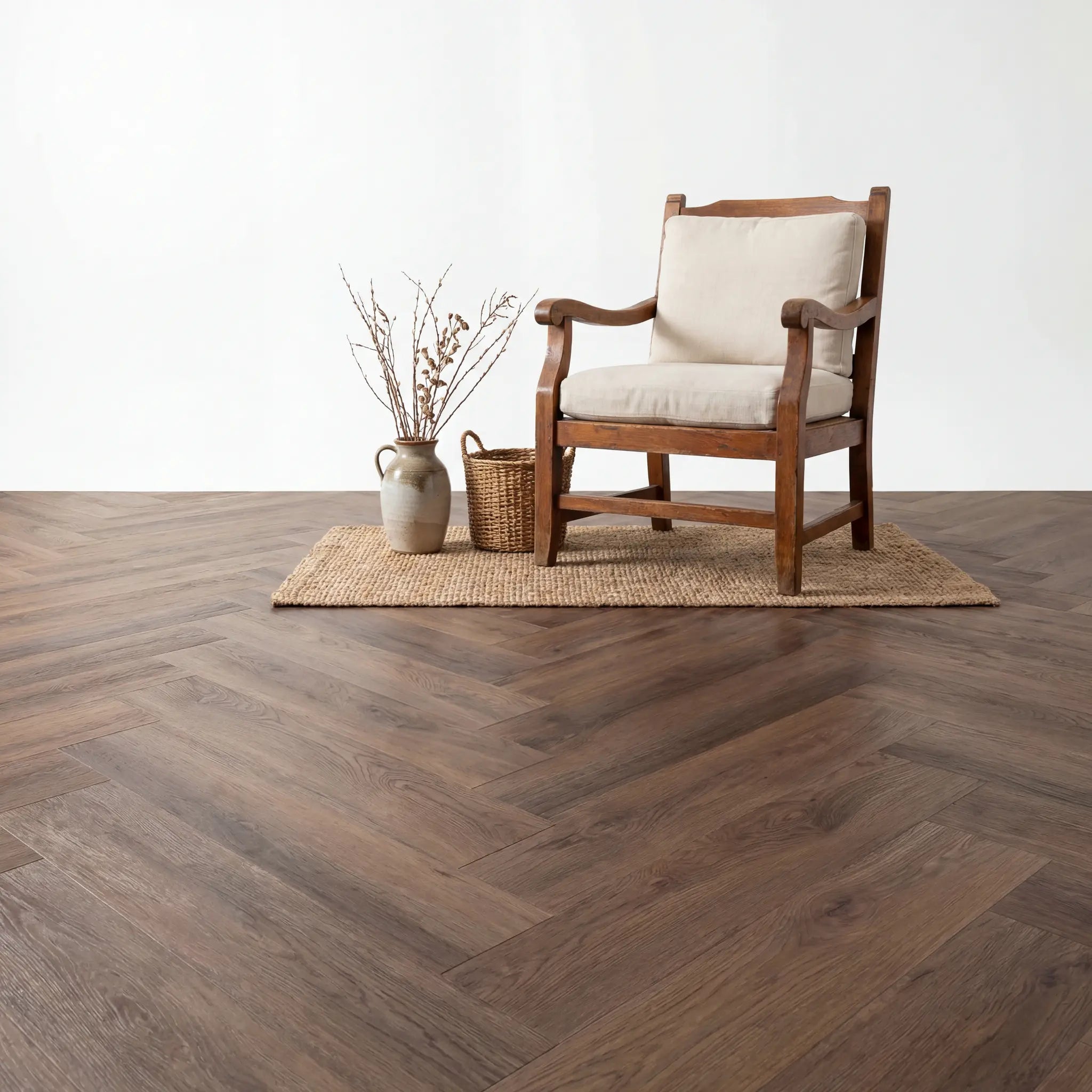 Altessa Visgraat Brown Plak PVC yarenza