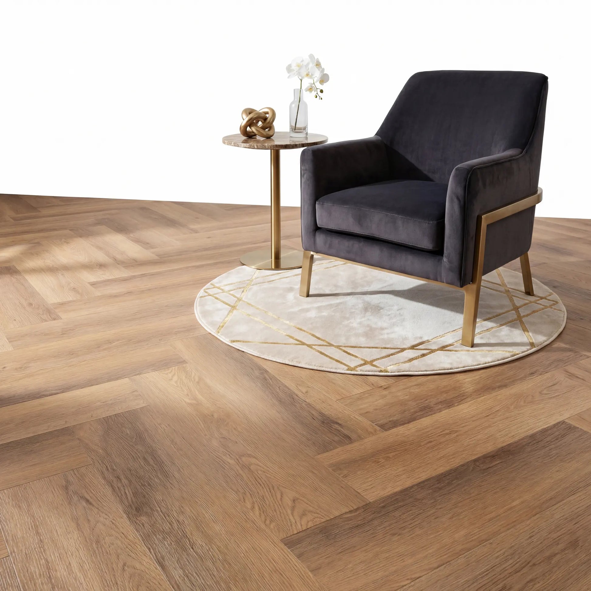 Altessa Visgraat Warm Oak Plak PVC yarenza
