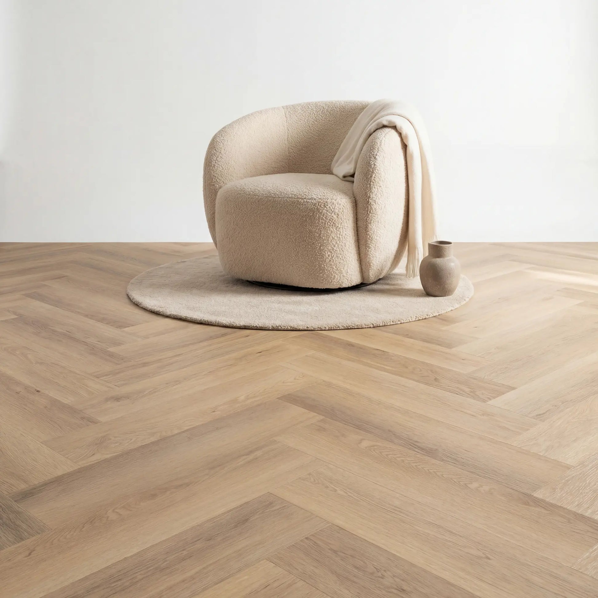 Altessa Visgraat Beige Plak PVC yarenza