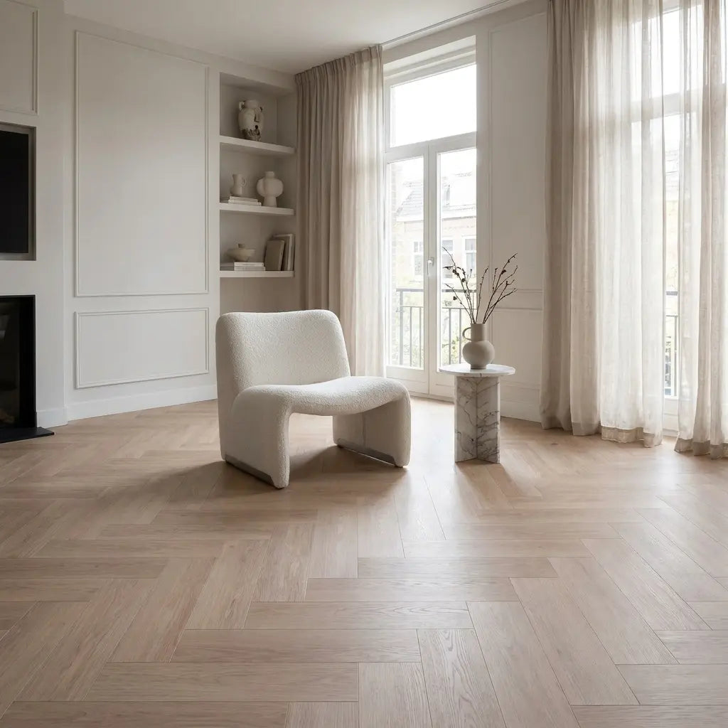 Dunea Visgraat Beige Oak Klik PVC Yarenza
