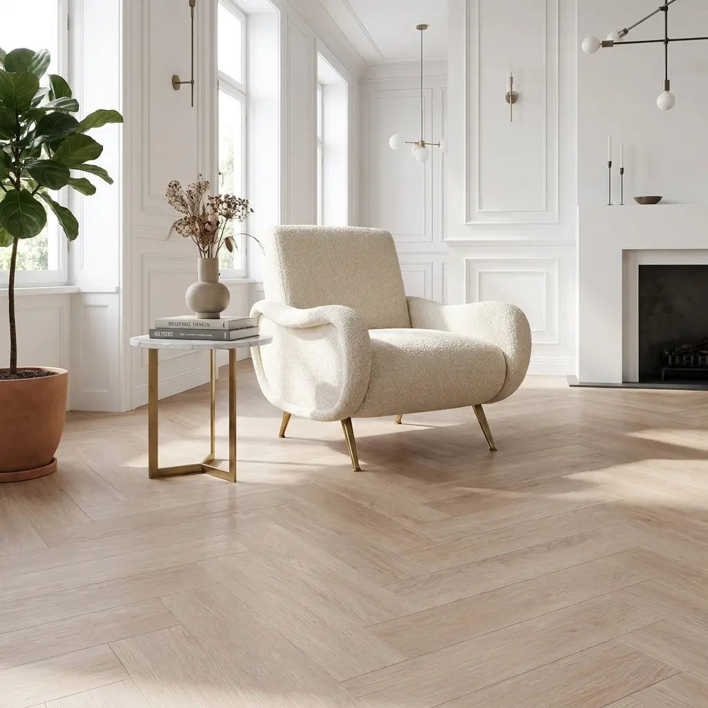 Dunea Visgraat Beige Oak Klik PVC Yarenza