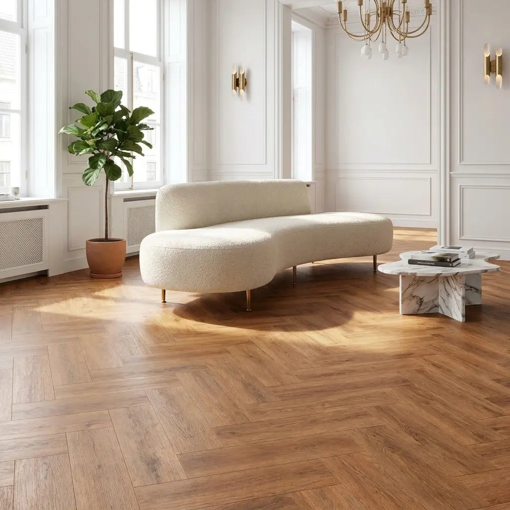 Dunea Visgraat Warm Oak Klik PVC Yarenza