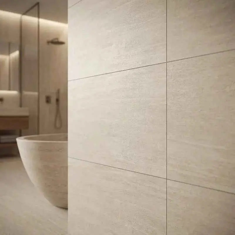 Irwine Beige 60x120 Keramische Tegel Vloer en Wand Gerectificeerd Porselein Geglazuurd
