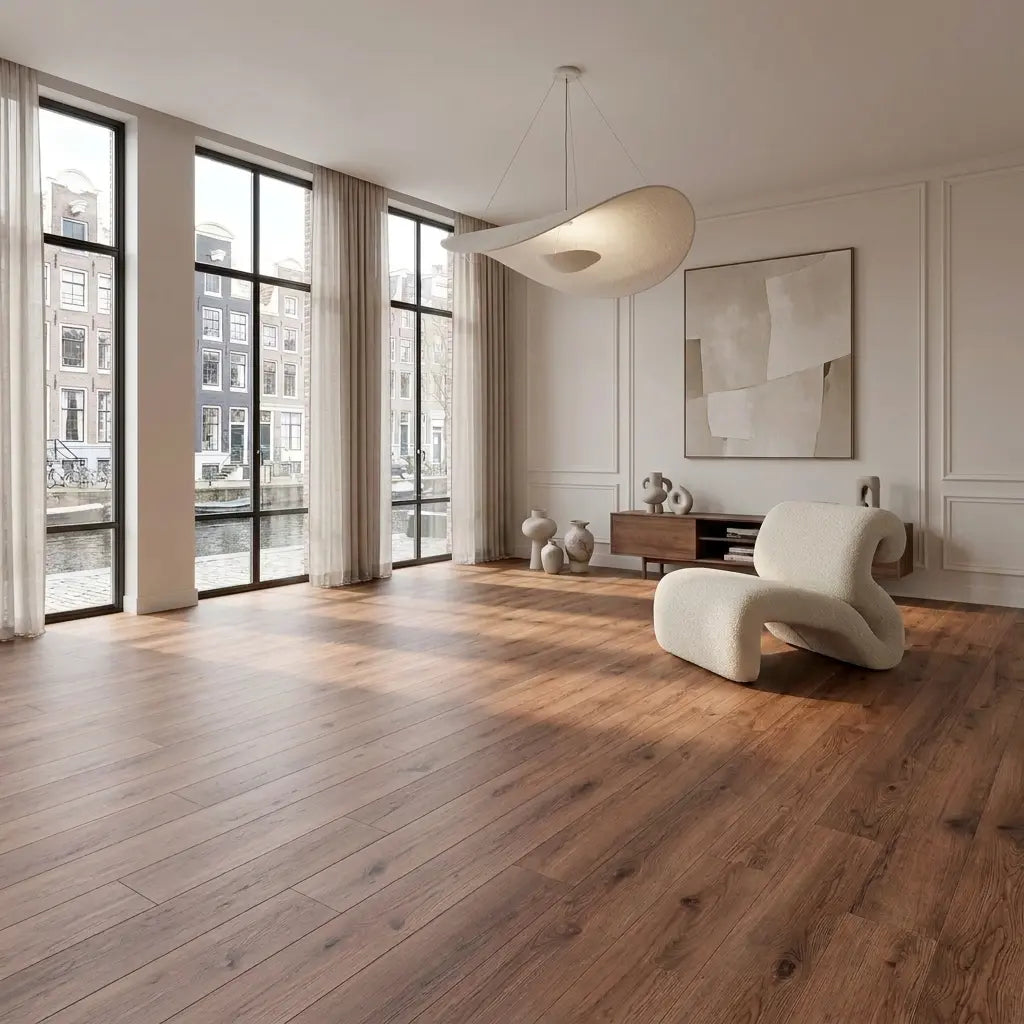 Natura Rechte Plank Dark Oak Click PVC Yarenza