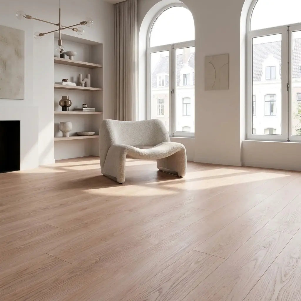 Natura Rechte Plank Light Oak Click PVC Yarenza