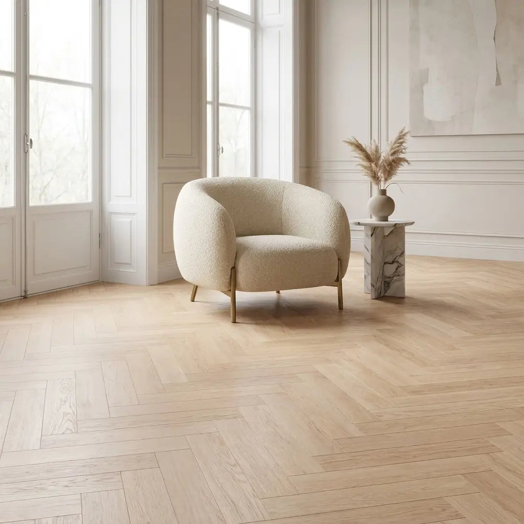 Natura Visgraat Beige Oak Klik PVC Yarenza
