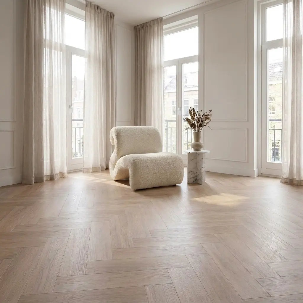 Natura Visgraat Light Oak Klik PVC Yarenza