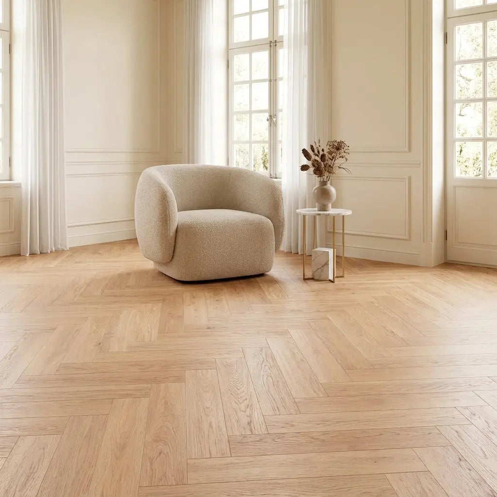 Natura Visgraat Warm Oak Klik PVC Yarenza
